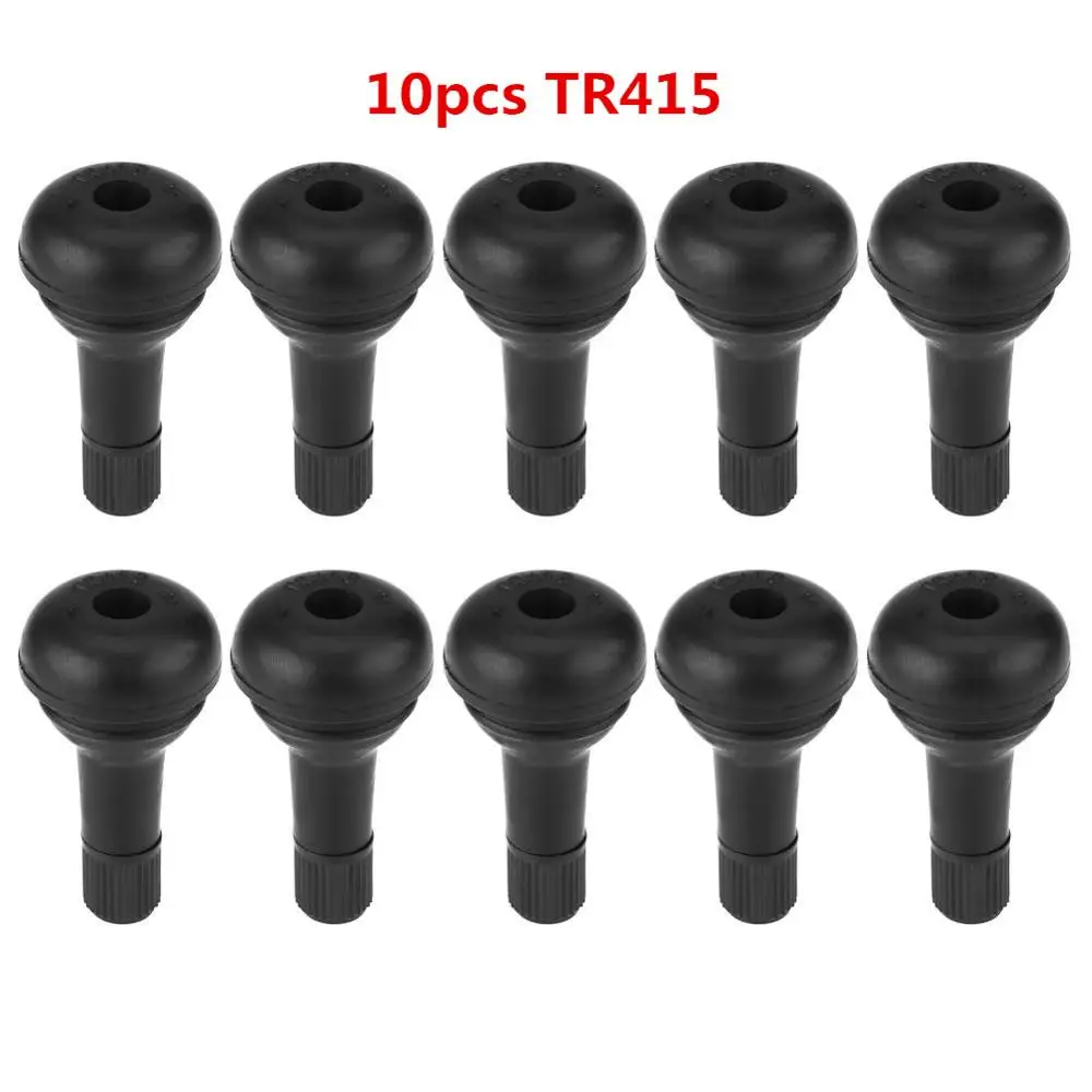 TR415 10 шт. Авто TR413/TR415 колесо оснастку в шин клапана короткие резиновые клапан автомобильные аксессуары - Цвет: TR415