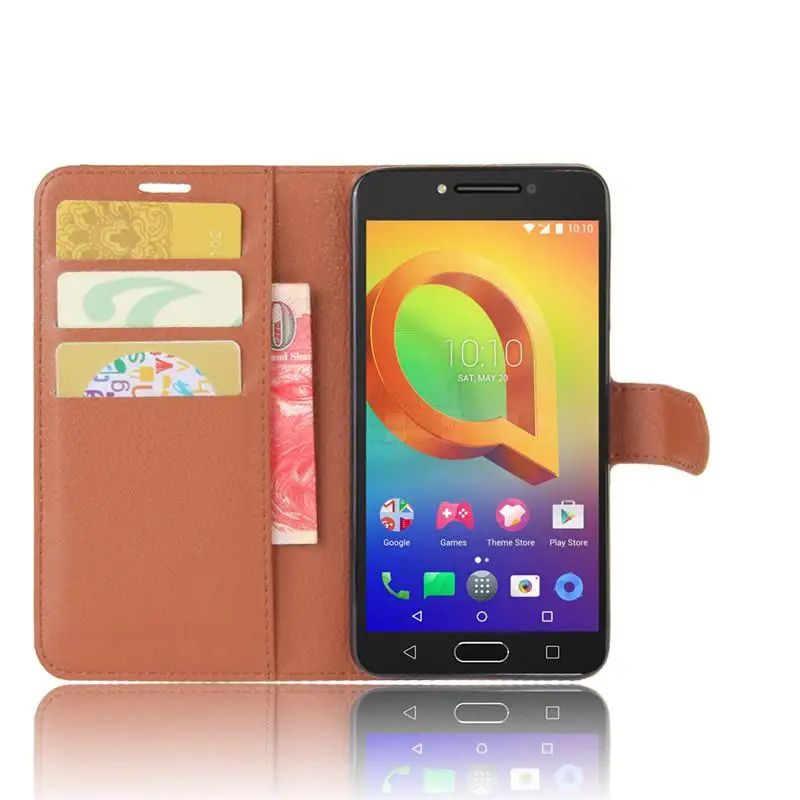 Новый Роскошный кошелек искусственная кожа флип чехол для смартфона Alcatel A3 Стенд