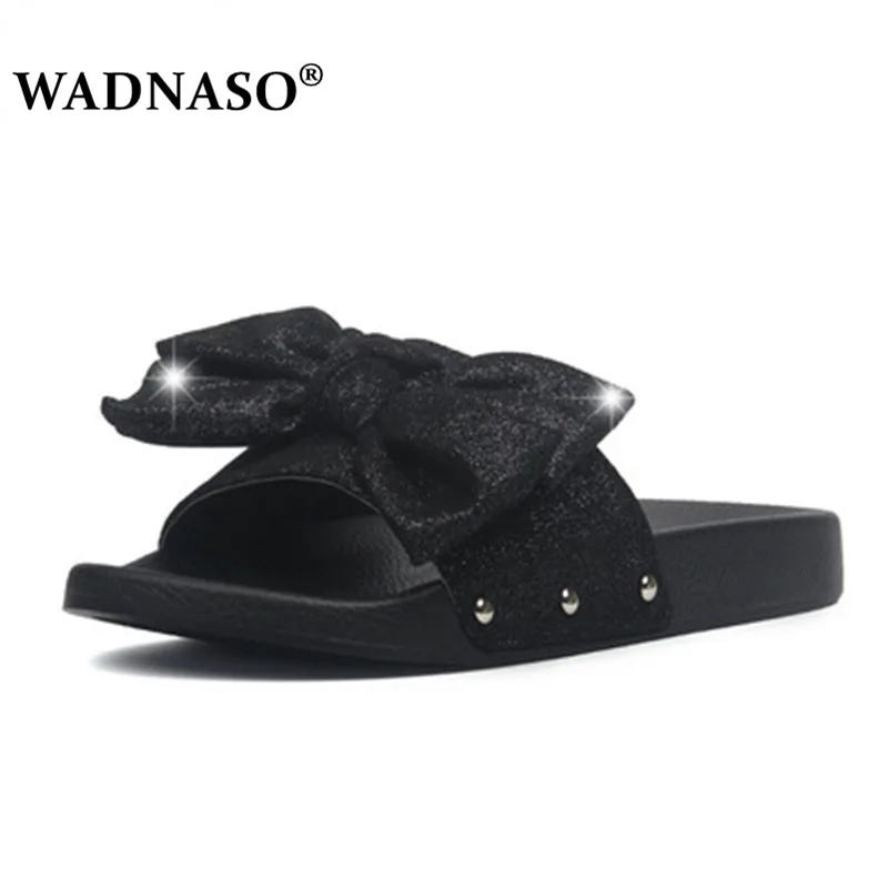 Сандалии женские летние на плоской подошве с бантом Размеры 35-40 | Обувь