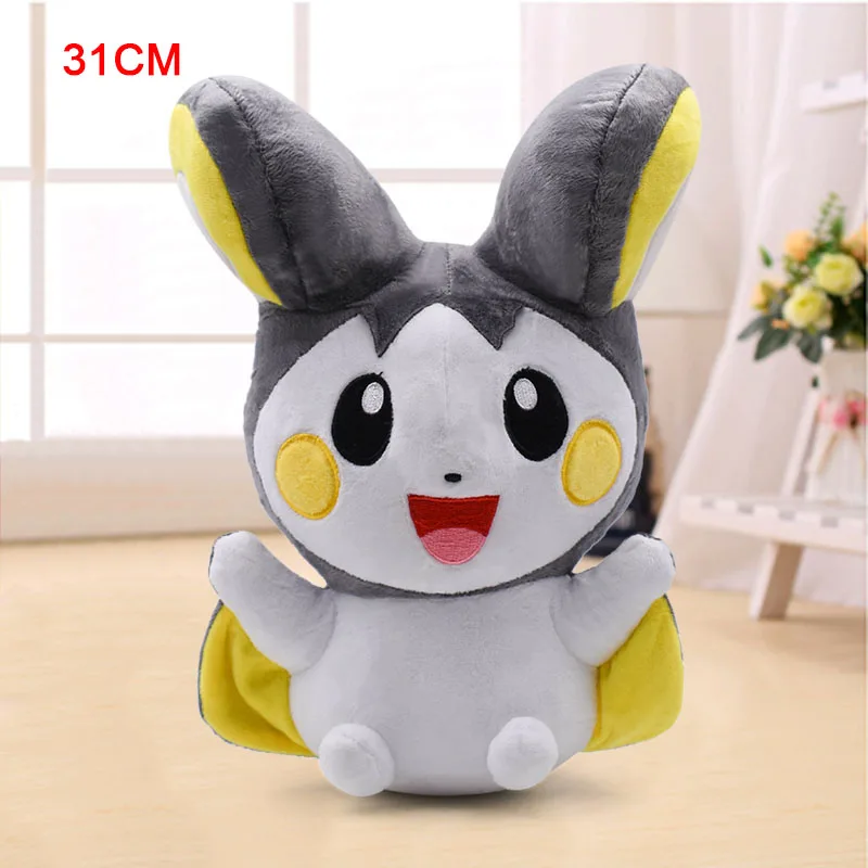 Emolga 14-45cm New Arrival Cute Charizard Pikachu Aipom Lucario Tyranitar Furret Soft Plush Dolls Toys for Children Christmas Gift - Цвет: Emolga