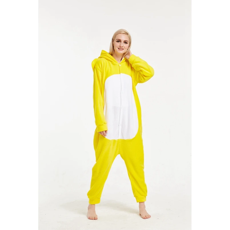 Желтый слон животных Косплей Костюм-комбинезон толстовка для взрослых женщин