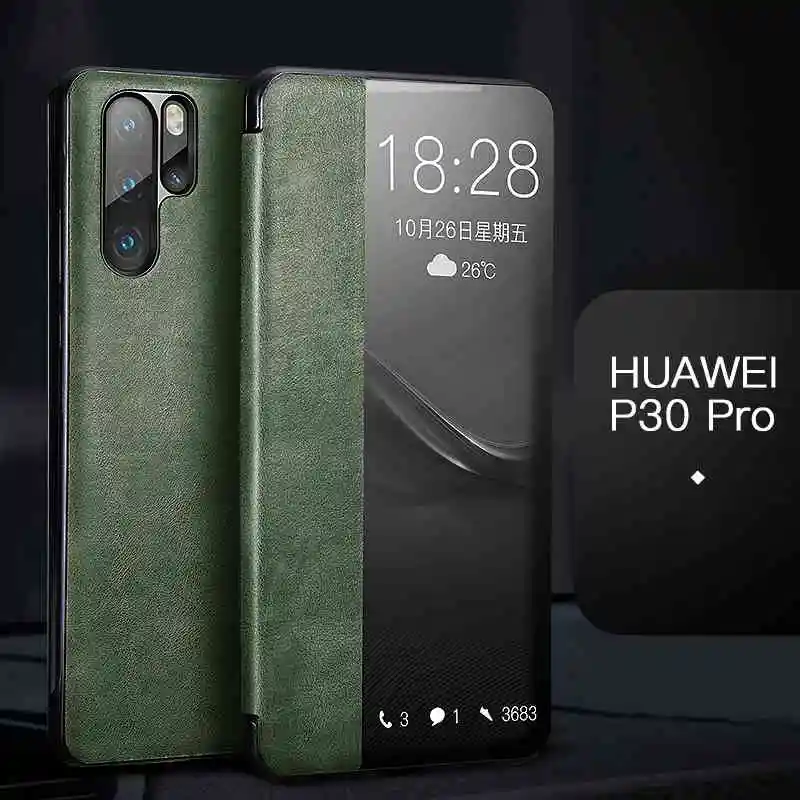 For Huawei P30 Pro Xoomz Модный чехол из натуральной кожи с откидной крышкой для huawei P30 с розничной посылка с первым слоем из воловьей кожи, крышка для huawei P30 Pro - Цвет: For Huawei P30 Pro