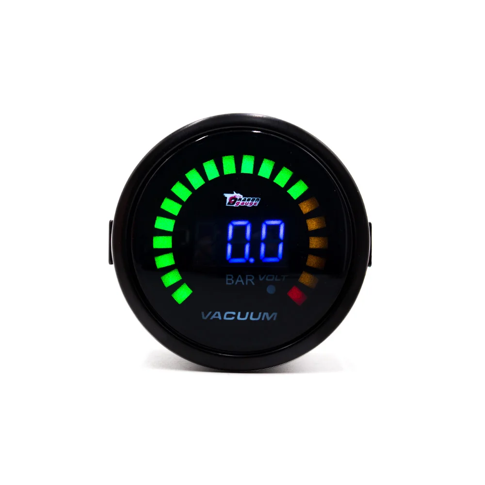 Бесплатная доставка Новые 2 &quot52 мм Вакуумметры черный В виде ракушки Синий