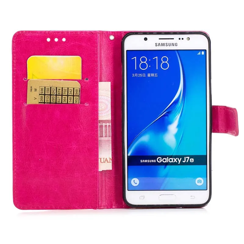 Роскошный кожаный чехол для Samsung Galaxy J3, J5, J7 года Grand J2 Prime S8 S9 J4 J6 A9 A7 S3 S4 S5 S6 S7 край J730FM крышка