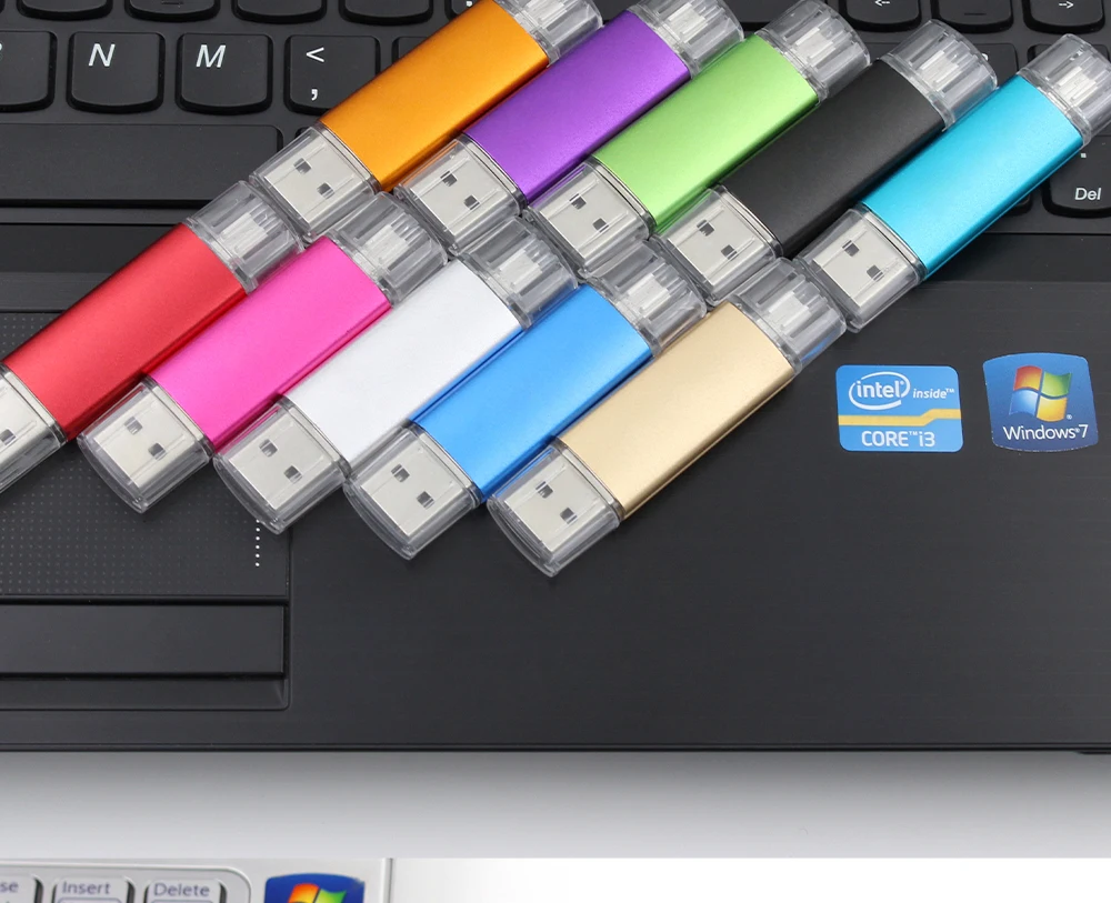 Смартфон планшетный ПК USB флэш-накопитель 64 ГБ флеш-накопитель, OTG 32 ГБ 16 ГБ 8 ГБ 4 ГБ usb запоминающий диск USB 2,0 Флешка для телефона