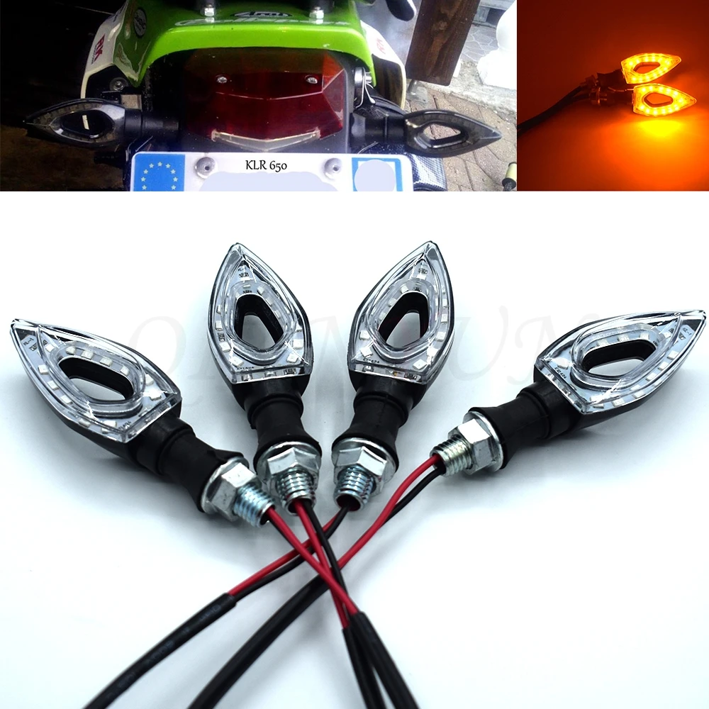 Универсальные мотоциклетные Светодиодные поворотники мигающие 12 светодиодов