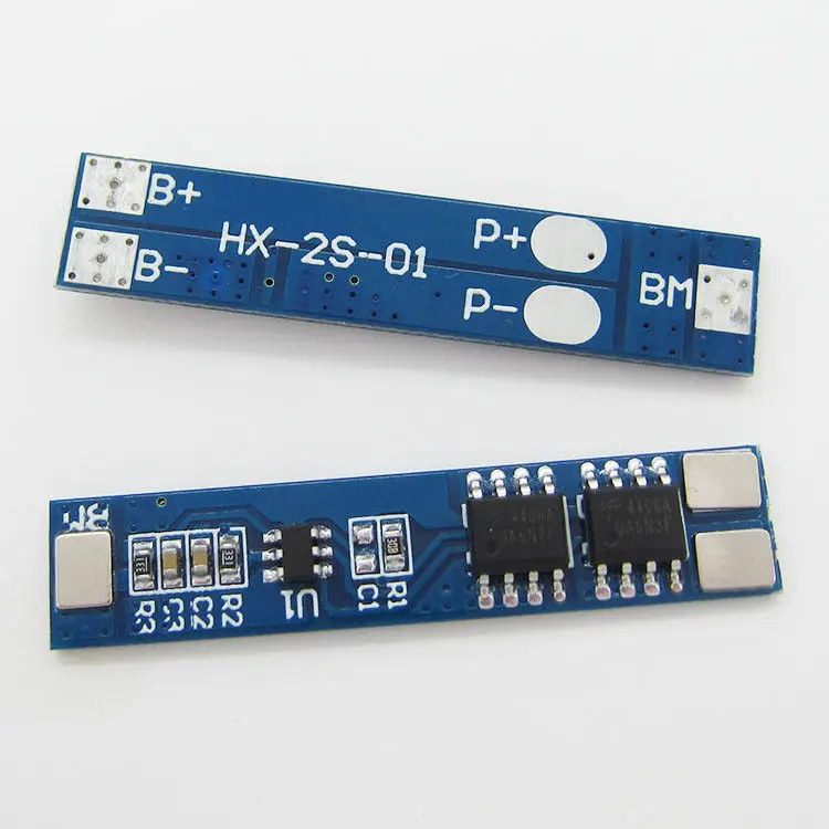 Защитная плата PCB для зарядки аккумуляторов 2S 5A BMS 2 ячейки 18650 литий-ионных