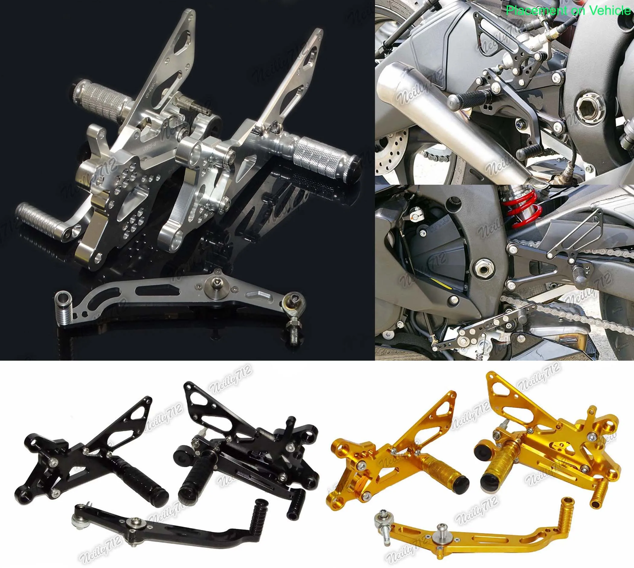 Распродажа Регулируемый наездник задние комплекты задний Набор подножки для Yamaha