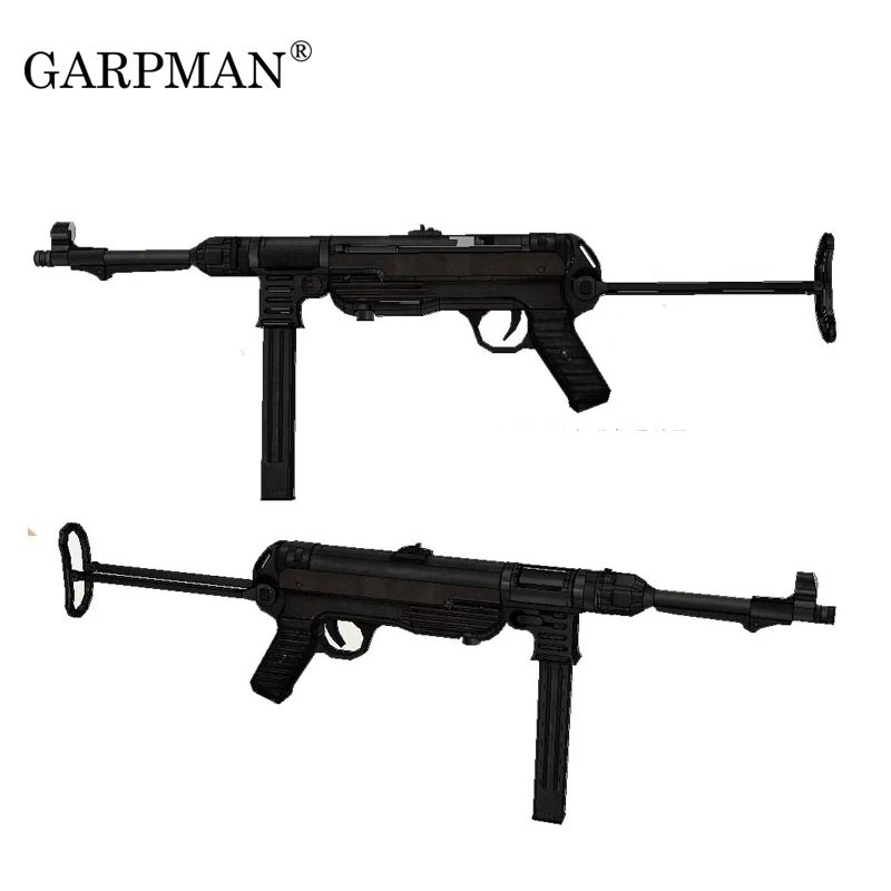 84 см 1:1 немецкий Mp40 пистолет-Автомат 3D бумажная модель Frearms оружие ручной работы рисунки военный бумажный реквизит в виде пистолета модель бумажные изделия