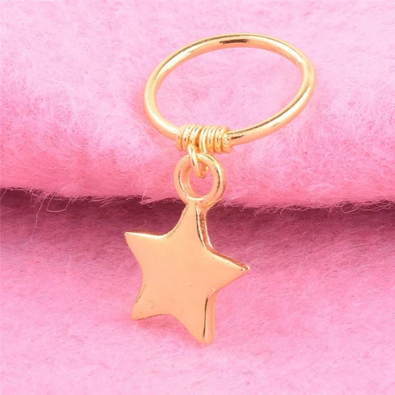 Хрящевая спираль золотого цвета серьги для пирсинга носа украшения тела 1 шт.