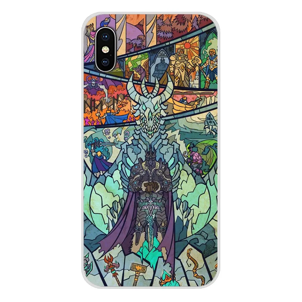World of Warcraft аксессуары чехлы для телефонов Чехлы Apple iPhone X XR XS MAX 4 4S 5 5S 5C SE 6 6S 7 8 Plus ipod