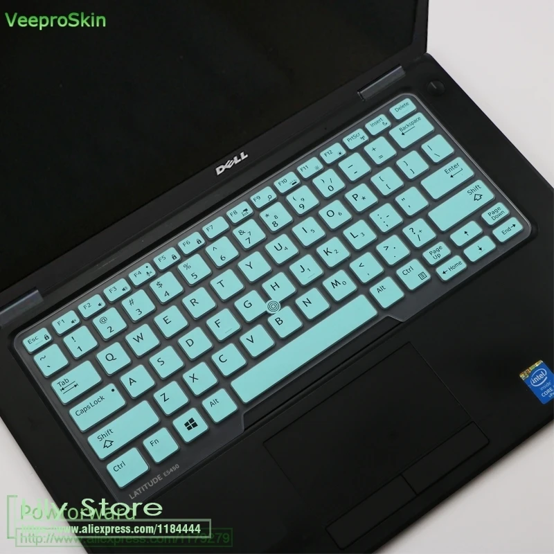 whiteblue Для Dell Latitude 7490 3340 E3340 E5450 E5470 E7450 7400 14 дюймов ноутбук Notgebook Клавиатура Защитный чехол - Цвет: whiteblue