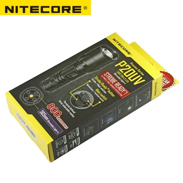 NITECORE P20UV 800LM Ультрафиолетовый снаряжение правоохранительный военный фонарик для