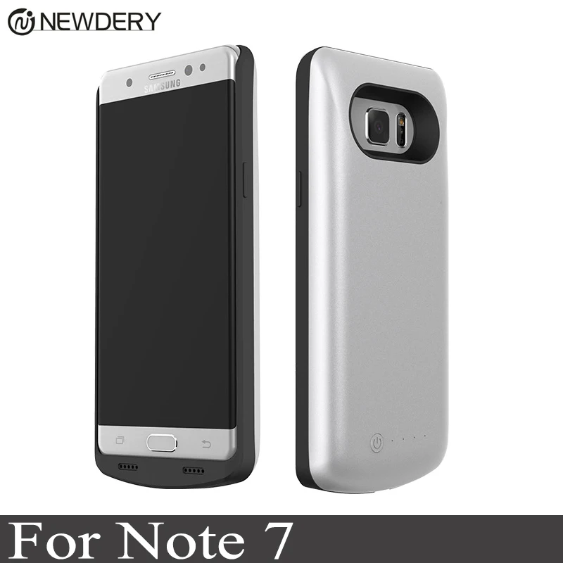 NEWDERY 5000 мАч зарядное устройство чехол для samsung Galaxy Note 7/FE Роскошный внешний резервный банк питания зарядное устройство чехлы из термополиуретана чехлы