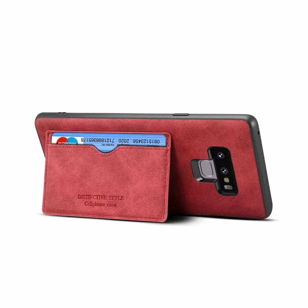 Красный Роскошный чехол из натуральной кожи для samsung Galaxy Note9, Ретро стиль, Ретро стиль, задняя защитная крышка, чехол s для samsung Note 9, чехол - Цвет: Красный