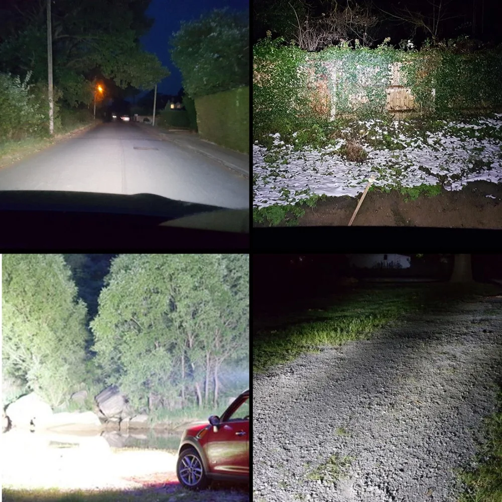 

Safego 20pcs 5 Inch 72W LED Flood Work Light 24*3W LED Chips Offroad Car Light Fog Light Driving Light For Trunk Boat Tractor