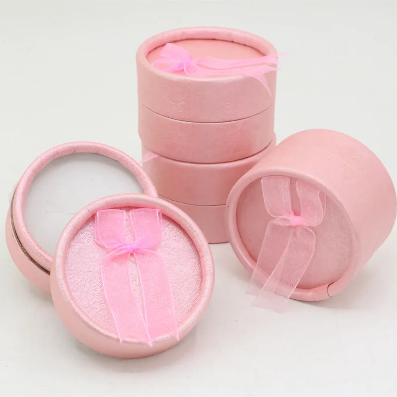 

Small Jewelry Gift Box Packaging Display Cute Boxes Golden Pink Gifts Case For Rings Earrings Party Wedding Jewelry Casket B3448