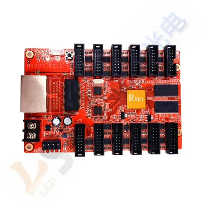Получение HD-R501 256*192 128*384 12 * HUB75E два ethernt портов получать данные viagigabit ethenet кабель |