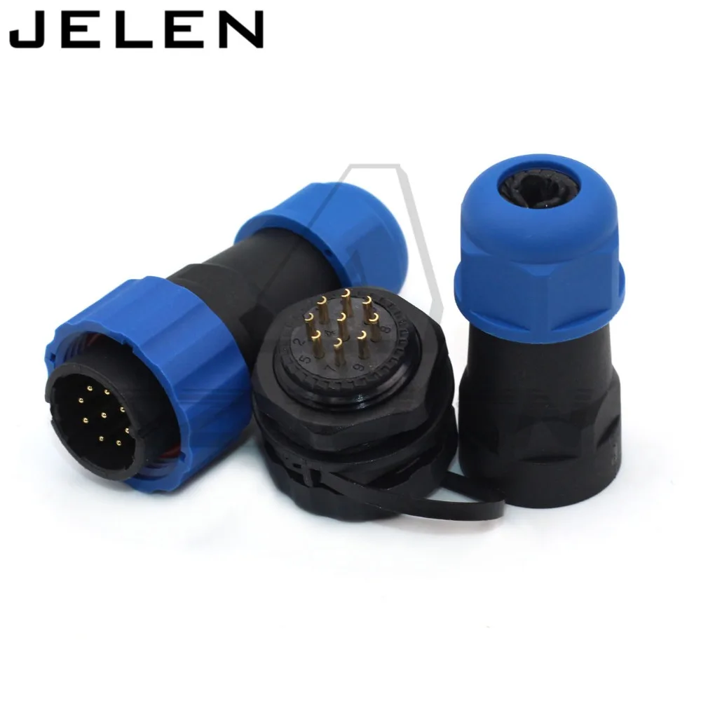 SD20TA-ZM водонепроницаемый разъем 9-контактный Промышленный кабеля питания