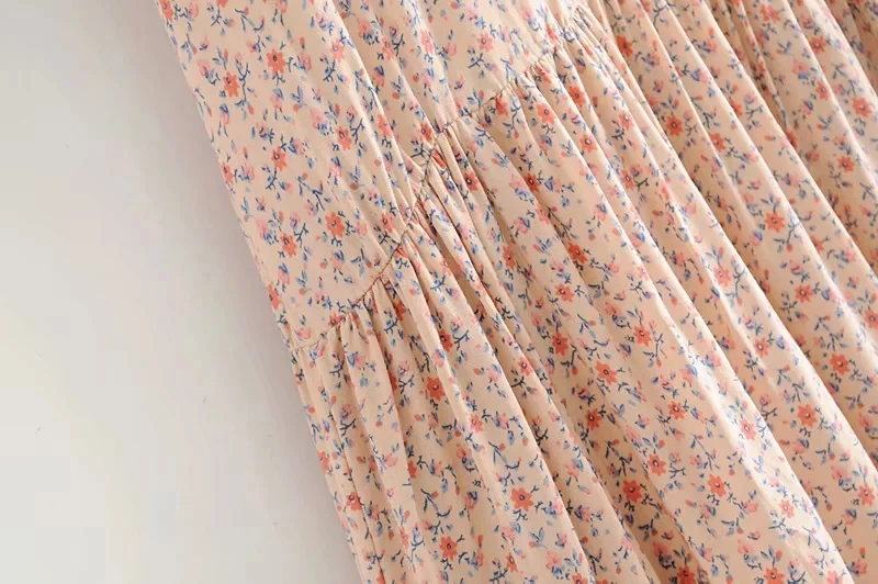 Длинное винтажное платье в стиле бохо повседневное пляжное с коротким рукавом и