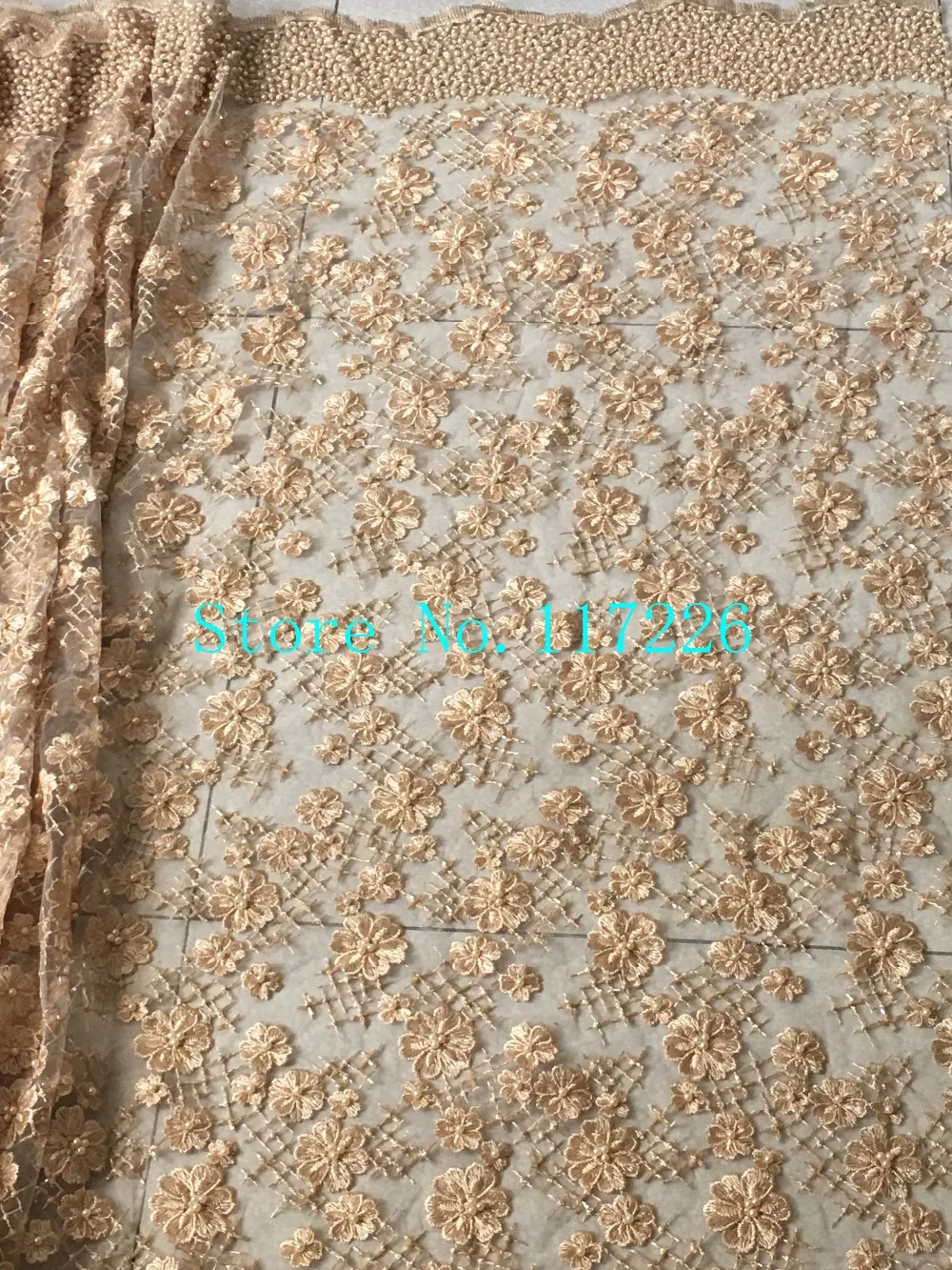 Красивая французская сетчатая кружевная ткань 3 цвета Женская