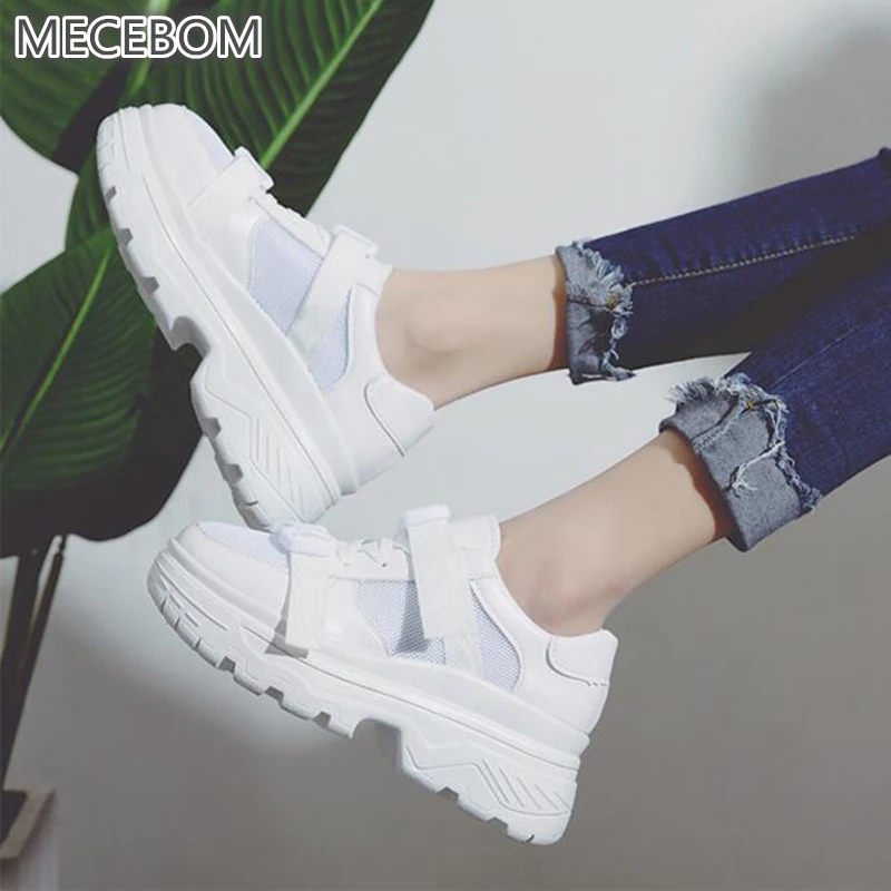 Женские сетчатые кроссовки на резиновой подошве с вулканизированной подошвой 186