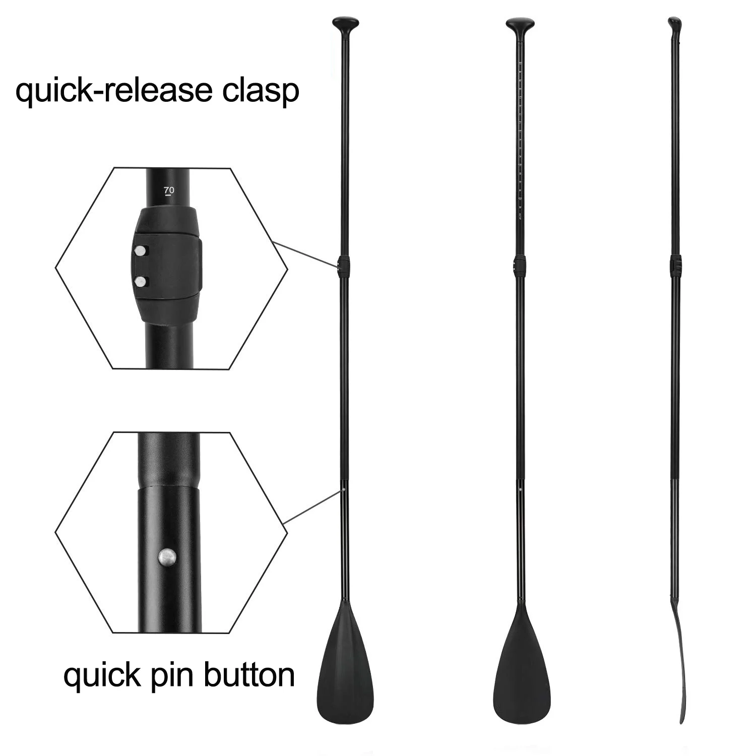WHITBYS SUP Paddle регулируемые 3 шт. стоячие весла плавающие портативные весла доска аксессуары