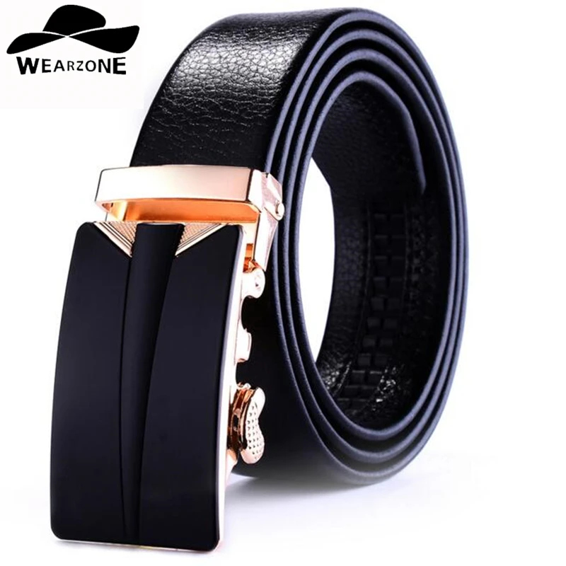 

Мужской ремень WEARZONE, из спилка, с пряжкой, из воловьей кожи