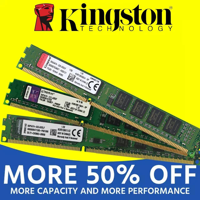 Kingston1GB 2GB PC2 DDR2 4GB DDR3 8GB 667MHZ 800MHZ 1333MHZ 1600MHZ 8G 1333 Память RAM Модуль памяти компьютера