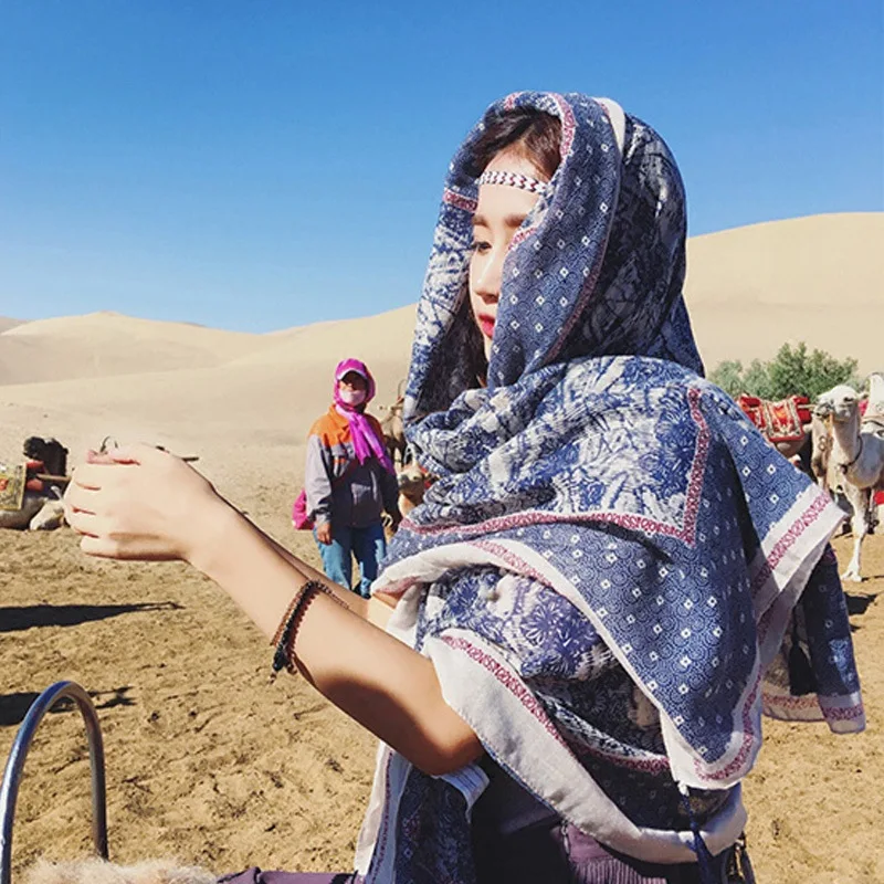 Шаль для туризма в туристическом стиле на весну и лето сушильная шаль с морской