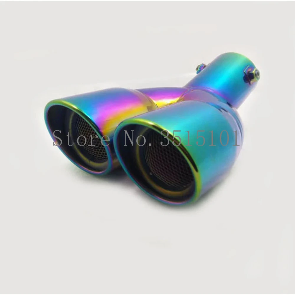 Автомобильная задняя крышка из нержавеющей стали глушитель Концевая труба