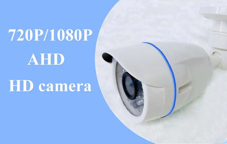 Камера наблюдения s 720P 1080P AHD камера наружная Водонепроницаемая цилиндрическая камера s дневное и ночное наблюдение HD 3,6 мм объектив IR CUT