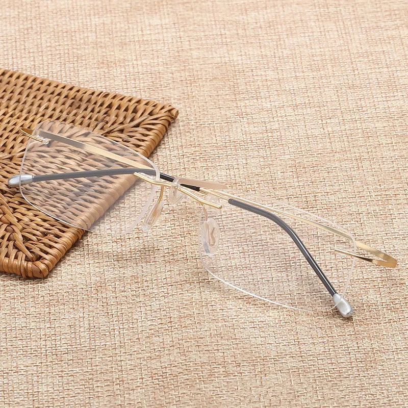Титановый сплав ультра легкие очки для чтения + 1 5 2 3 4 без оправы sin montura gafas de lectura