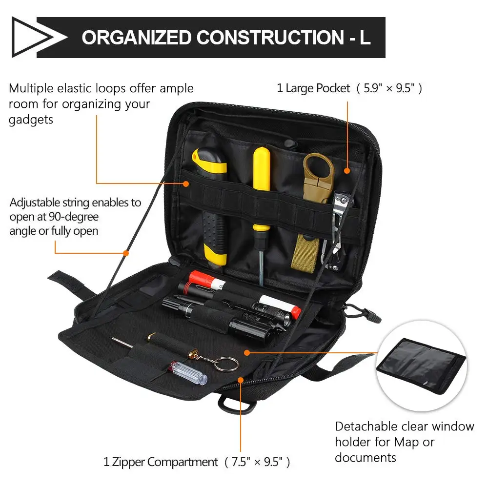 Тактическая Admin Molle Pouch EDC EMT хозяйственная Сумка компактная водостойкая сумка Многофункциональные аксессуары для инструментов