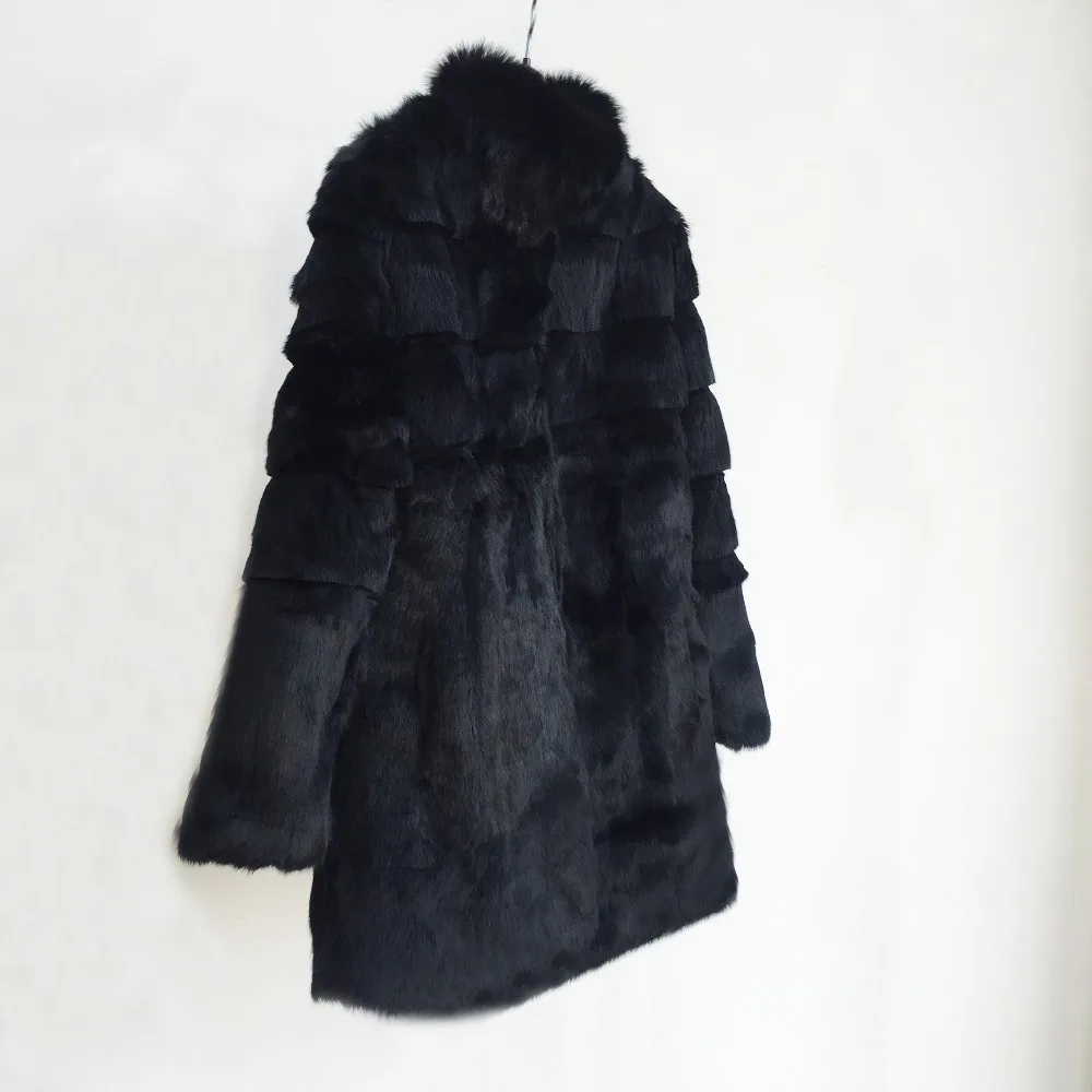 Новое поступление сезона Женская куртка из натурального кроличьего меха на