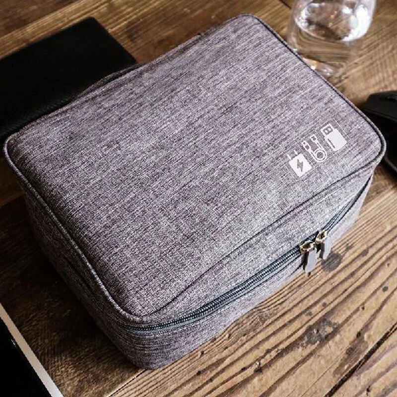 Data Line Bag Multi-function numerical code Storage U Disk Shield Headphone Charger Power Portable pocket | Дом и сад