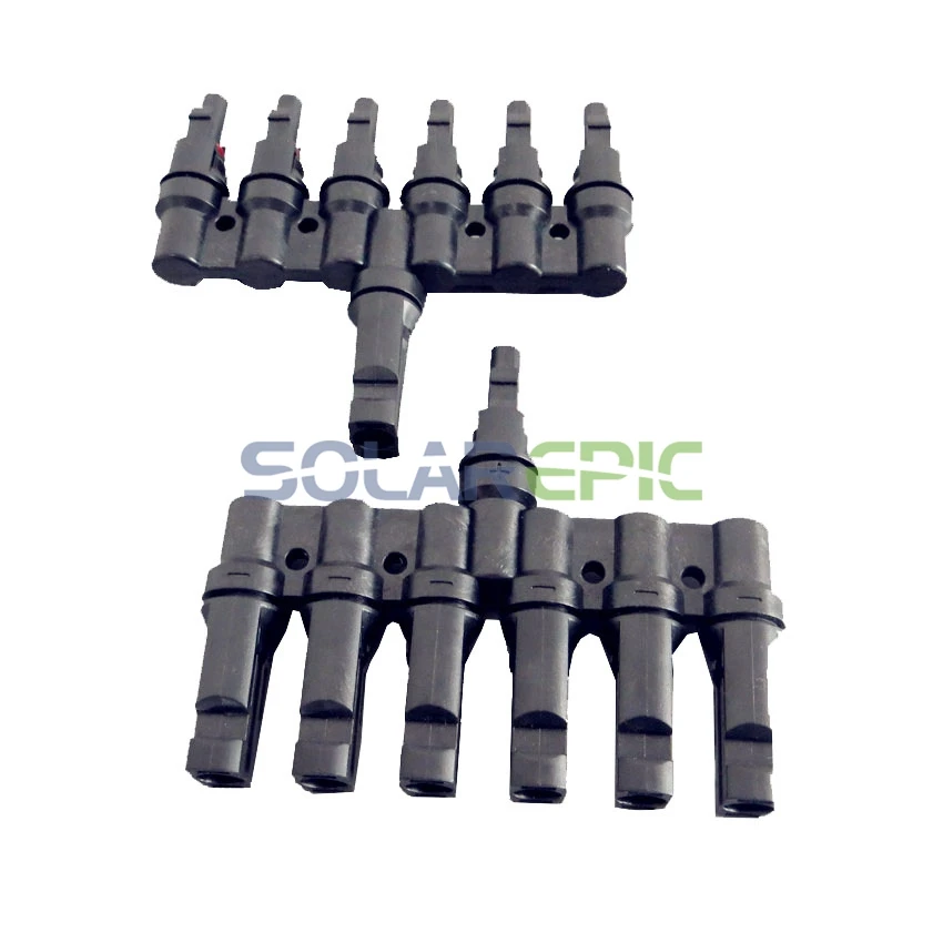 Раздвоенный разъем панели солнечных батарей штекер гнездо 6 ветвей разъемы IP65 CE