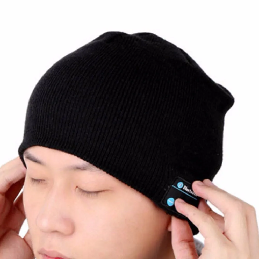 Уличная спортивная Беговая альпинистская зимняя Беспроводная Bluetooth дышащая вязаная шапка теплые наушники звонок динамик для наушников шапка