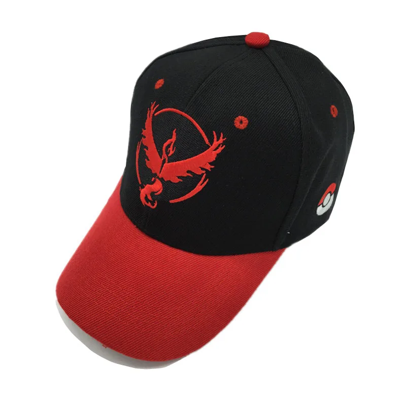 REEMONDE Pokemon Go бейсболка Valor Team Instinct cap s для женщин мужская шапка бейсболка Регулируемый головной убор Кепка для уличных танцев