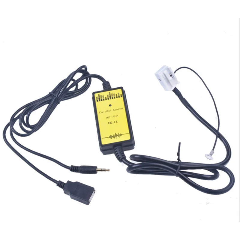 Автомобильный адаптер с USB интерфейсом 12 В MP3 аудио AUX SD WMA декодер проигрыватель