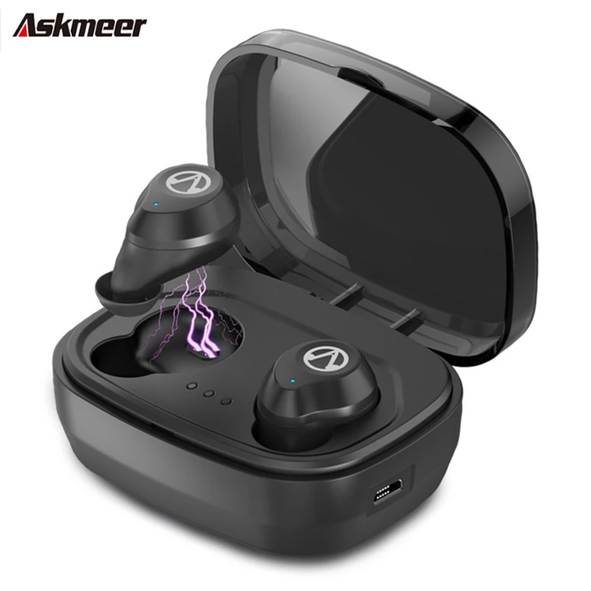Askmeer TWS Bluetooth 5 0 игровая гарнитура с сенсорным управлением беспроводные наушники
