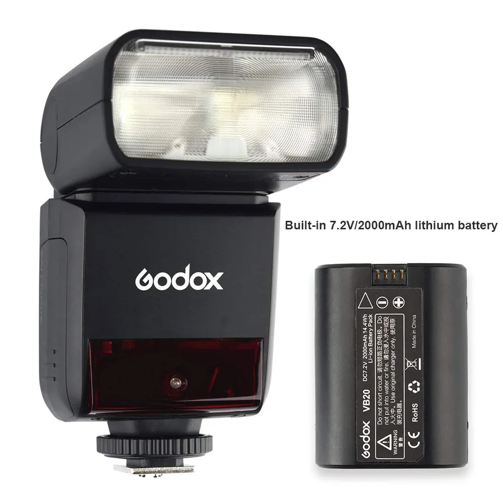 Godox V350F TTL 2.4G Camera Flash with Built-in Rechargeable 7.2V/2000mAh Li-ion Batter Xpro-O Trigger for For Fuji | Электроника