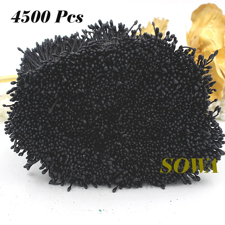 Черный цвет размер 1 мм жемчужный цветок тычинки для украшения торта DIY свадебное