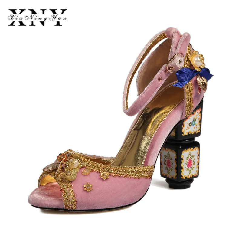 Женские туфли-лодочки на высоком каблуке XIUNINGYAN классические красные туфли в