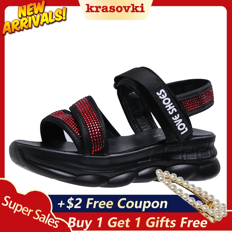 Кроссовки Женская летняя Корейская версия Модная Водонепроницаемая алмаз Магия