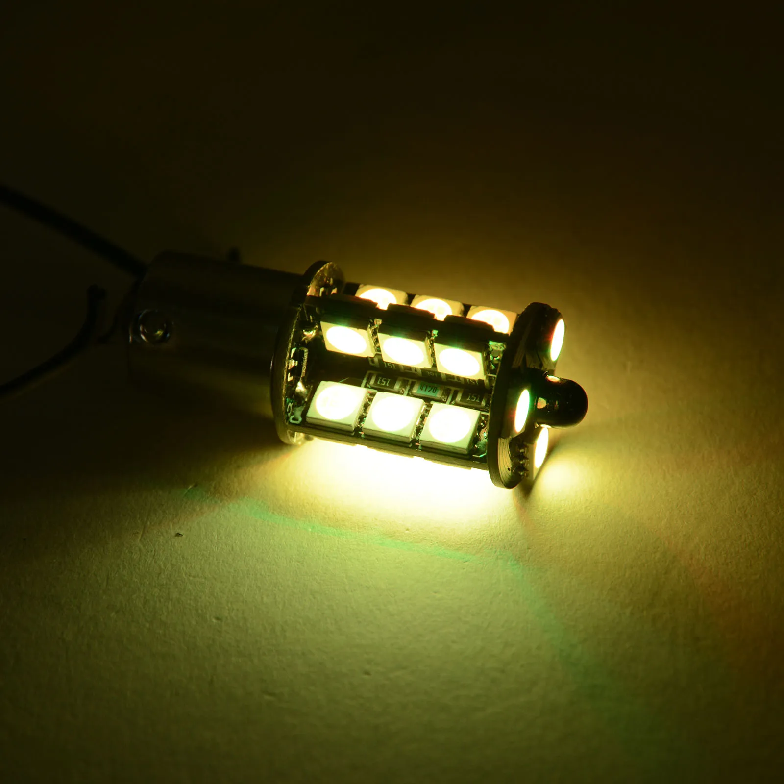 2 шт мульти-Цвет RGB светодиодный лампы Беспроводной 1156 5050 27 SMD светодиодный украшения DRL Противотуманные фары Дневные ходовые огни светильник с Управление пульт дистанционного управления