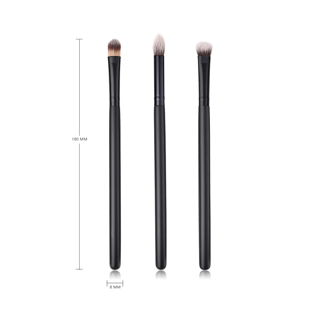 GUJHUI 3 шт. деревянные Кисти для макияжа Профессиональные Тени век Румяна Косметика