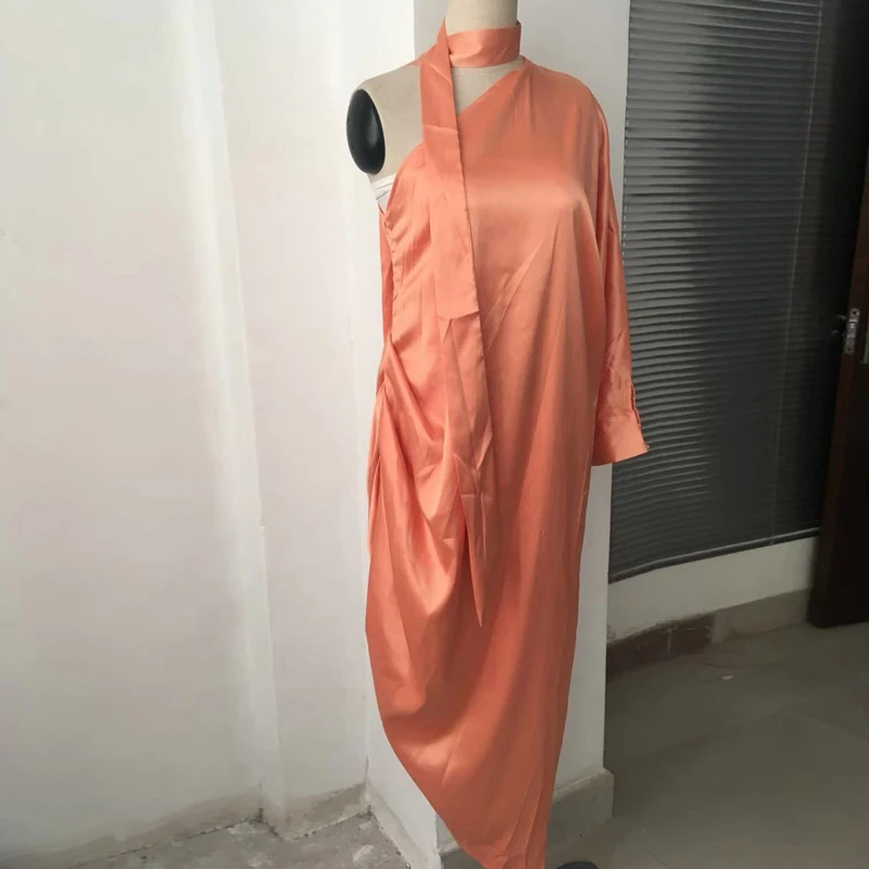 Длинное платье макси на одно плечо женское вечернее облегающее винтажное