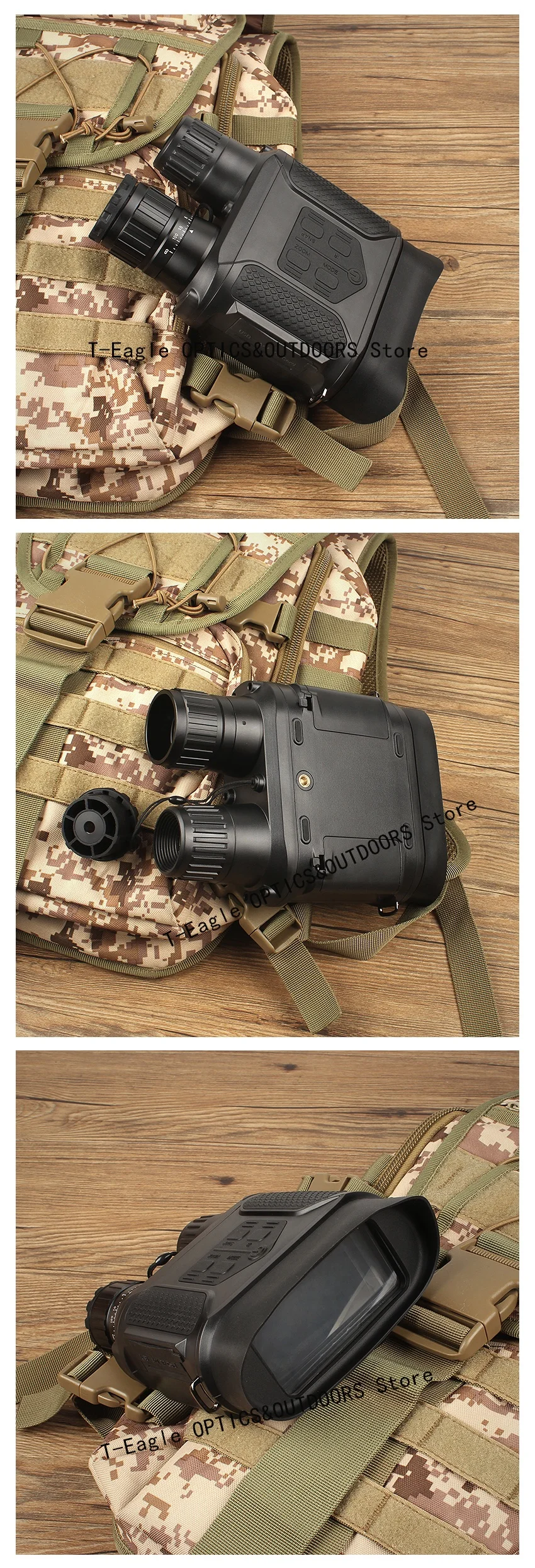 NV400 цифровой бинокль ночного видения ИК светодиодный Camorder 3.5X-7X Zoom мини прибор ночного видения для ночного видения