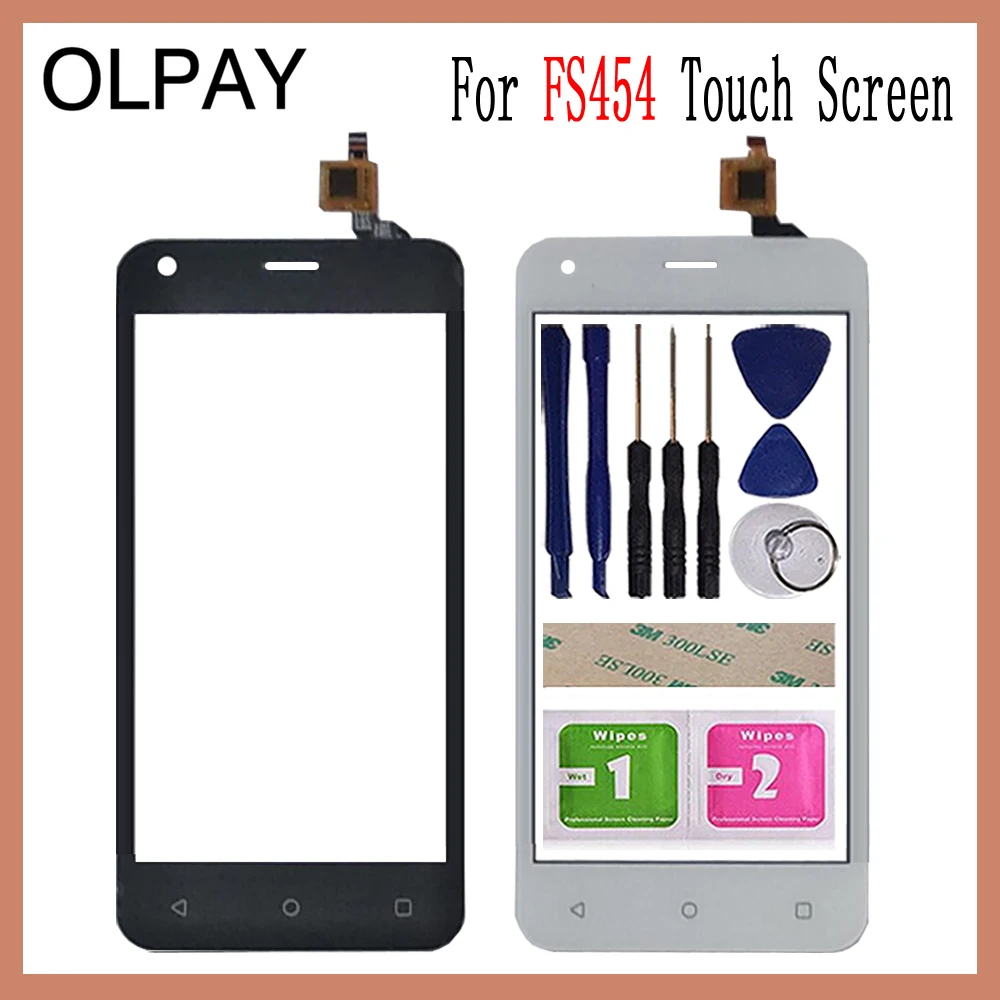 OLPAY 4,5 ''для Fly FS454 nimbus 8 FS 454 сенсорный экран дигитайзер панель запасные части сенсорный экран Переднее стекло объектив сенсор инструменты